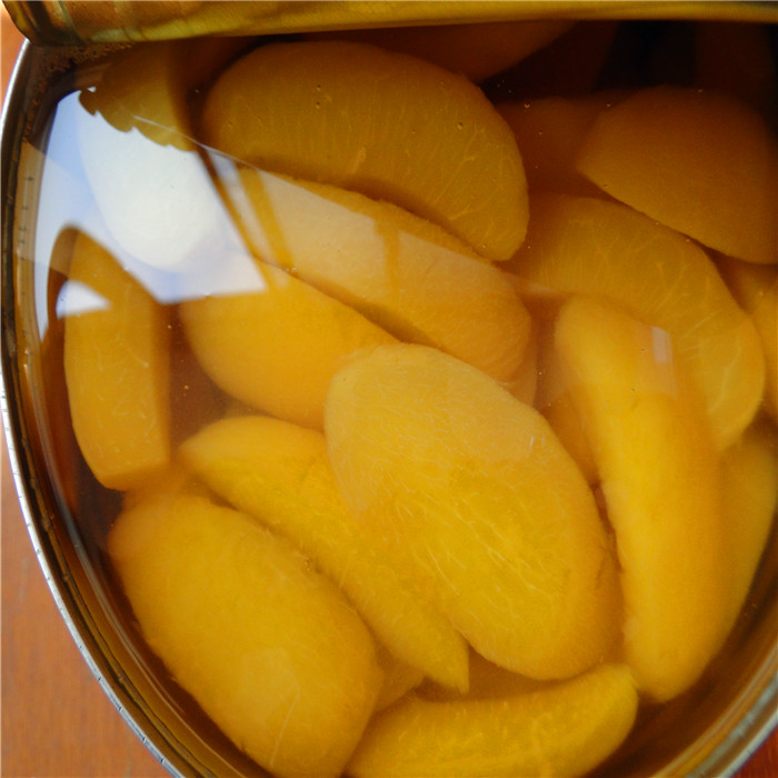 Canned peach irregular slices